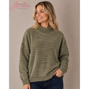 Blue Seven Pullover 248189 chenille turtle Apfel Blue Seven Pullover 248189 chenille turtle Apfel